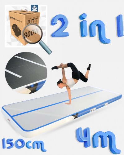4m, 150cm air tricking flipping X-Mark Track + 800 Watt mini blower